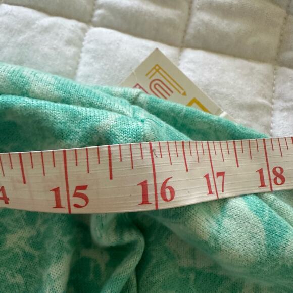 LULAROE Womens Sweater Large Blue Sarah Open Cardigan Duster Floral Soft Knit - Picture 14 of 14